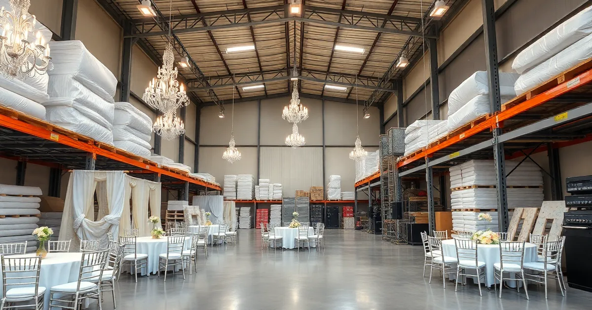 Düğün Malzemesi Depolama Rehberi 2026: Etkinlik Malzemeleri Saklama