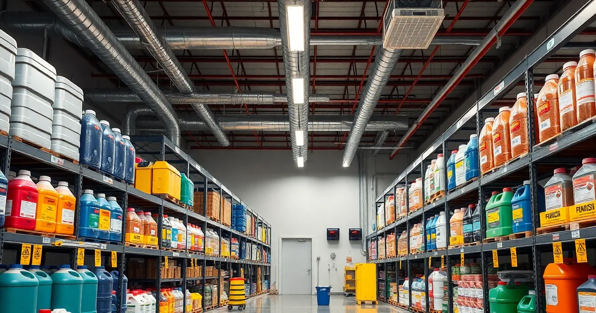 Temizlik Malzemesi Depolama Rehberi 2026: Kimyasal Madde Güvenli Saklama